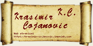 Krasimir Ćojanović vizit kartica